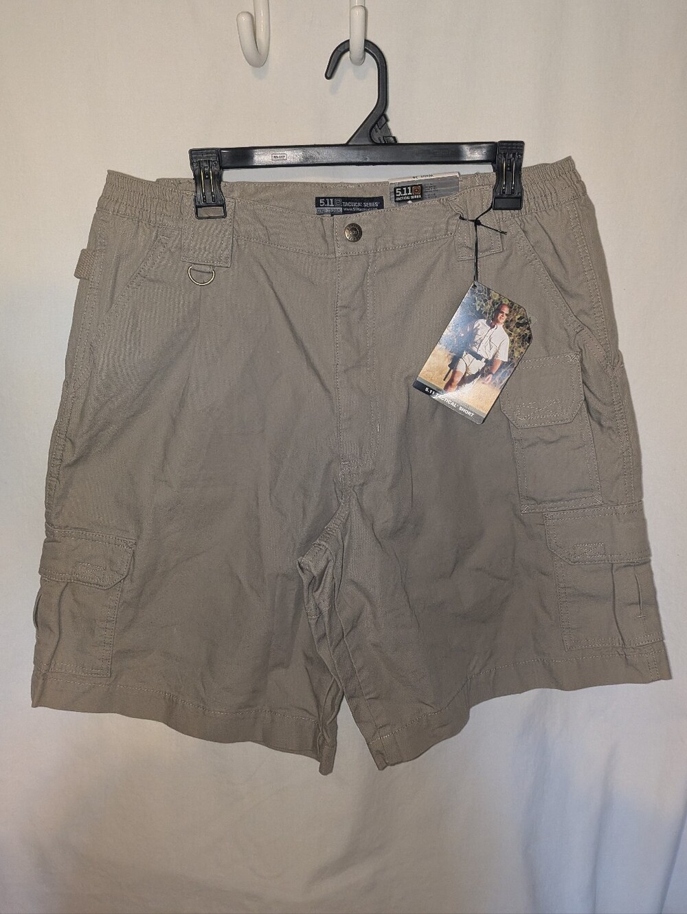 New 5.11 Tactical Men's Khaki Cargo Shorts 36